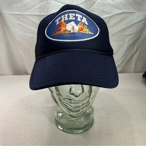 OTTO Navy Mesh Trucker Hat
